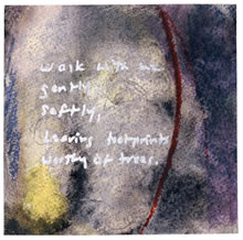 Mahaba's Series #6 8x8 in. mixed media 